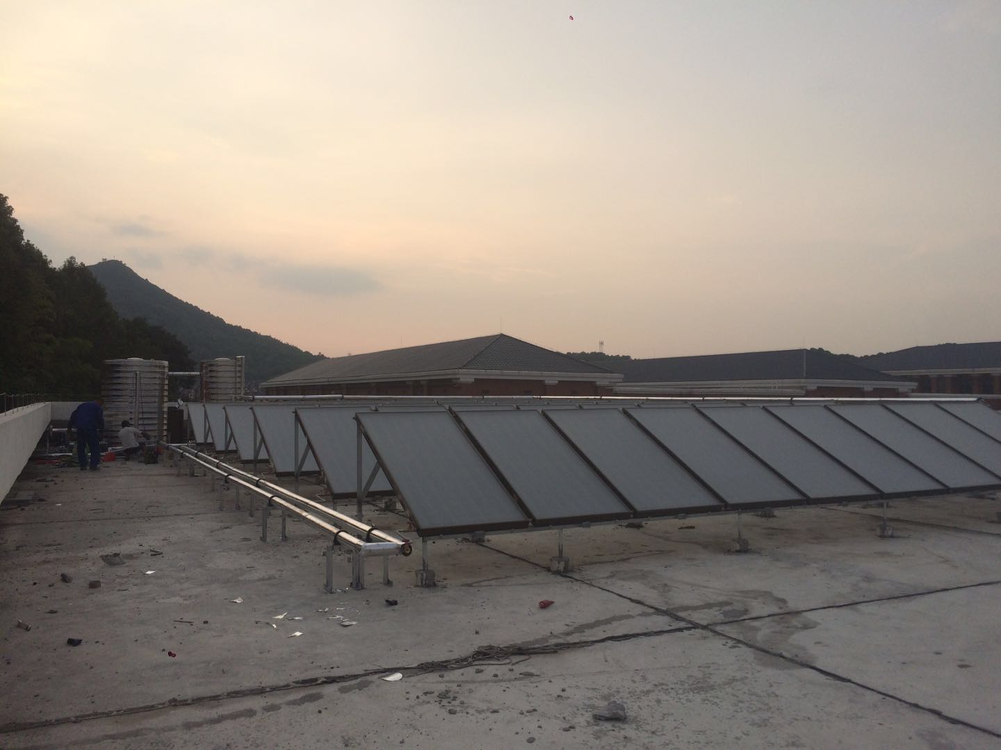 长沙太阳能热水器近期安装案例